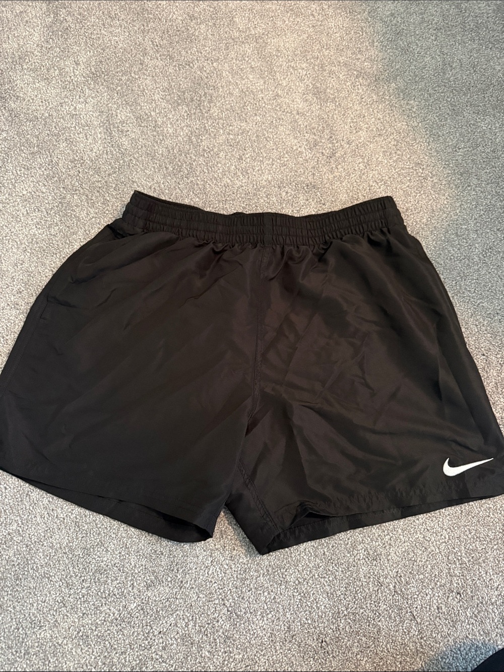 Nike Black Men's Lightweight Athletic Shorts with Swoosh